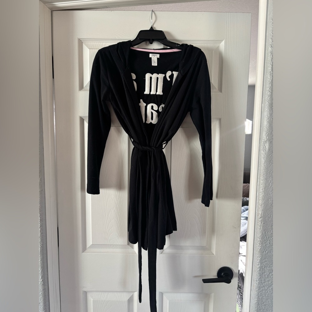 Forever 21 Black Cat Robe